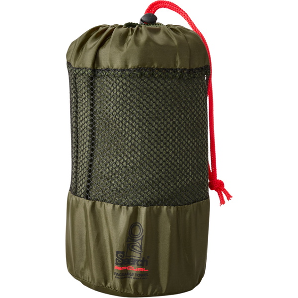 2026 Rip Curl Search Packable Towel 01HMTO - Deep Cactus
